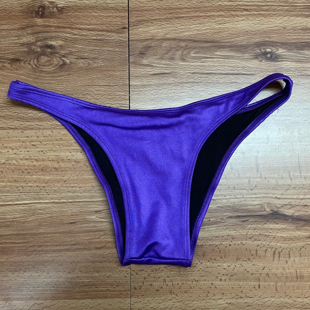 Metallic Purple Bikini Bottom
